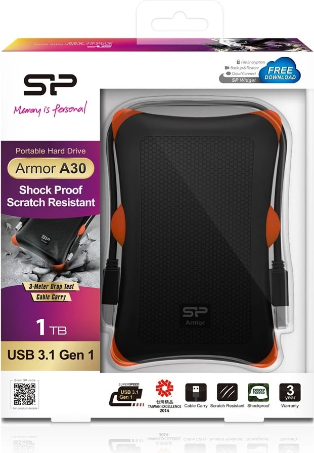Disk HDD Silicon Power Armor A30, 1TB, i zi