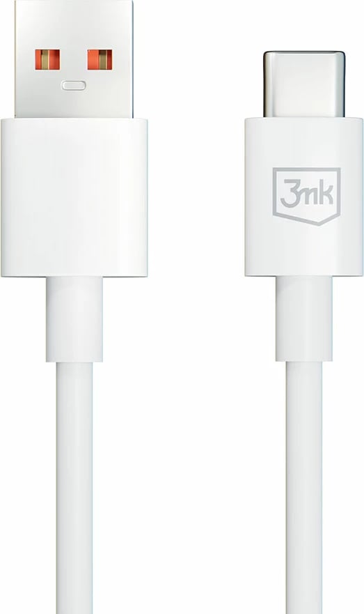 Kabllo USB-A në USB-C 3mk Hyper Cable, 1.2m, 5A, Bardhë Kabllo USB-A në USB-C 3mk Hyper Cable, 1.2m, 5A, Bardhë