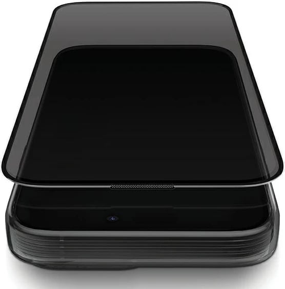 Mbrojtës ekrani UNIQ Optix Privacy për iPhone 15/14 Pro, xham i temperuar, me aplikator