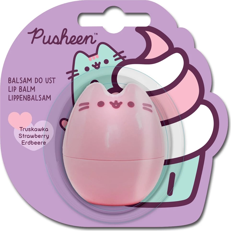 Balsam për buzë për femra Pusheen 3D Lip Balm Strawberry, 4g