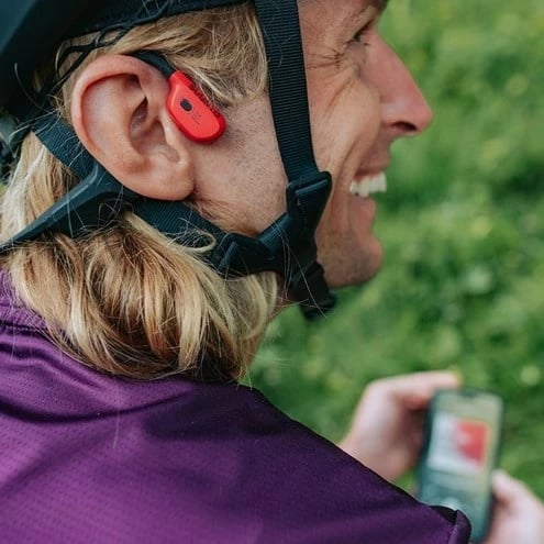 Kufje Suunto WING Wireless Ear-hook Sports Bluetooth, Kuqe, Zezë