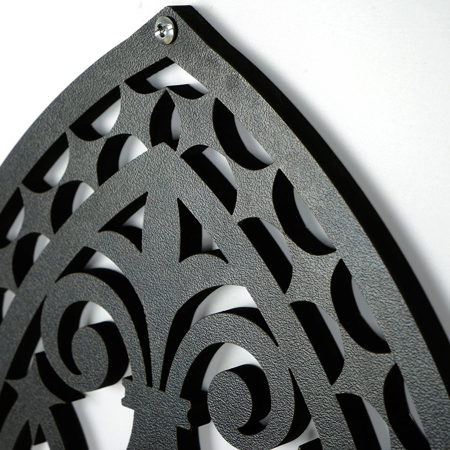 Aksesor dekorativ prej druri për mur, Wallity, CRY021, set prej 3 copash, ngjyrë e zezë