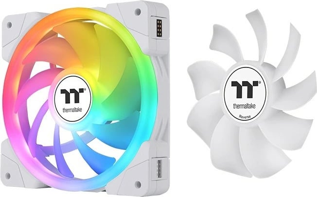 Ventilatorë Thermaltake SWAFAN EX12 ARGB, 12 cm, 3 copë, Bardhë