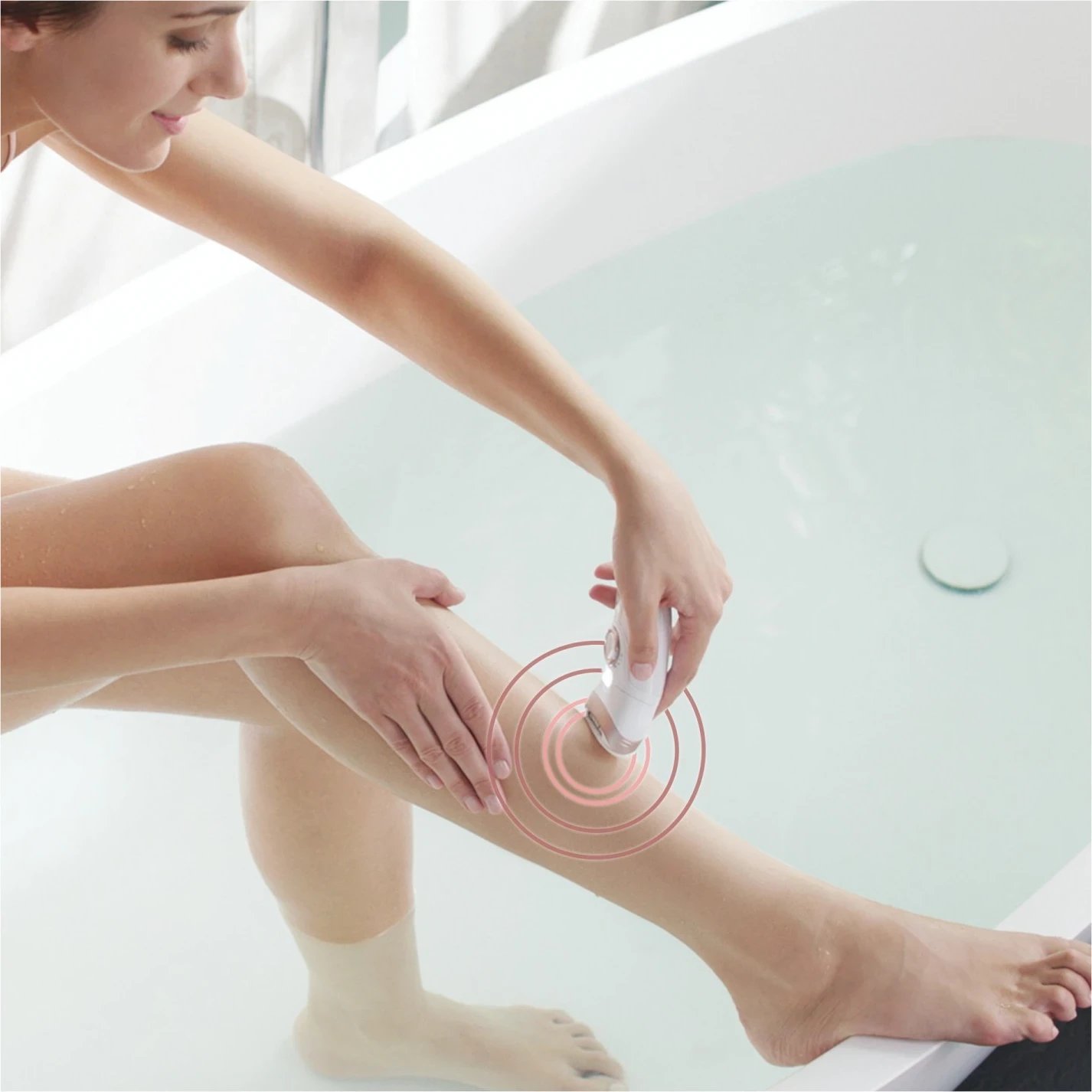 Epilator Braun Silk-épil 9-890 SensoSmart, për femra, bardhë-rozë
