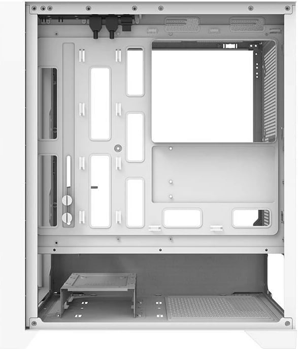 Kasë Darkflash DRX70 MESH, Middle Tower, 4 ventilatorë RGB, e bardhë