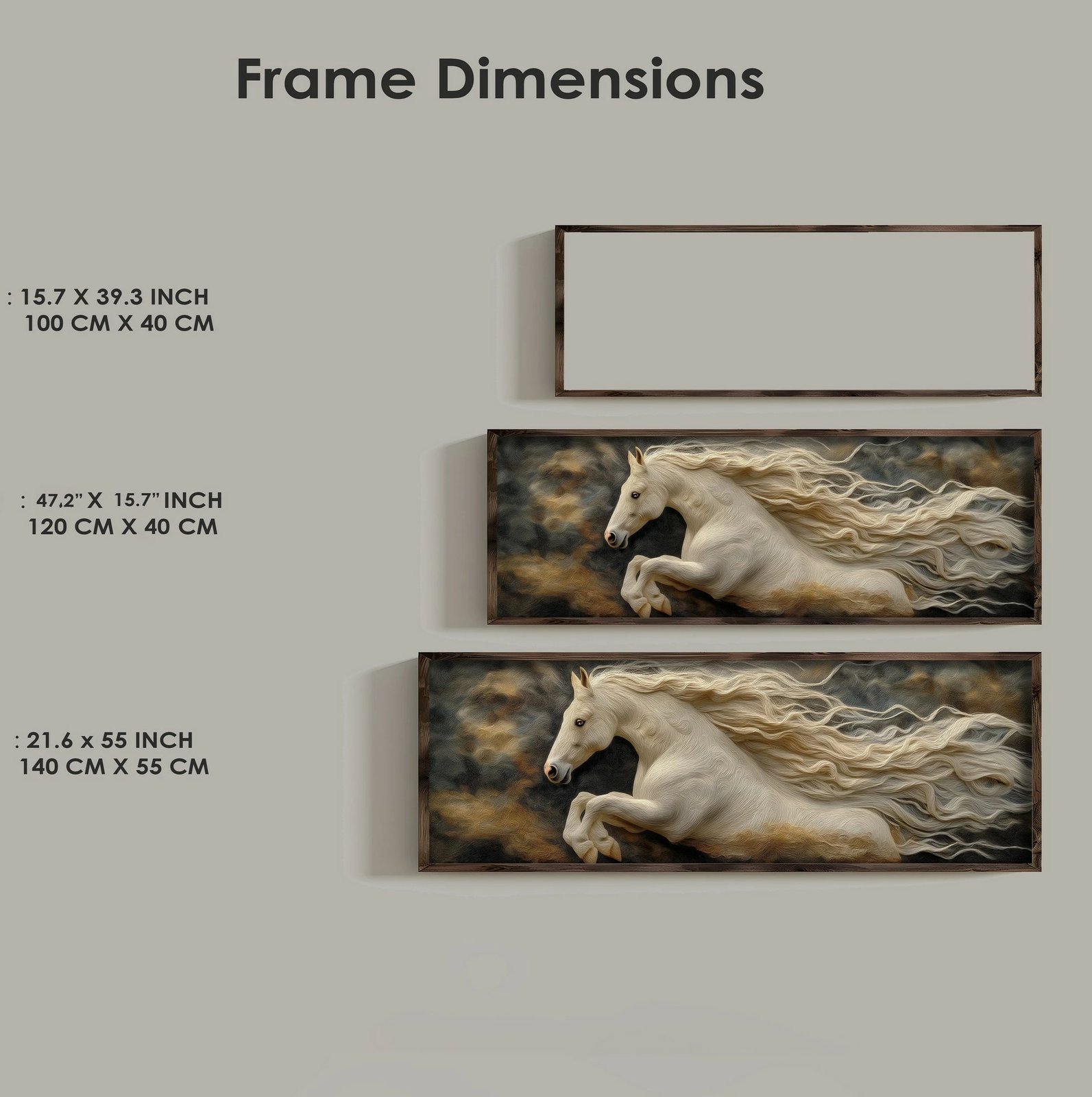 Pikturë dekorative me kornizë, MDF, Wallity, EMR062, shumëngjyrëshe