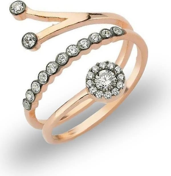 Unazë argjendi, ngjyrë ari rozë, Jumeon, SGTL12332