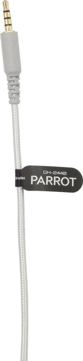 Kufje White Shark GH-2440 Parrot, me mikrofon, për gaming, bardhë/gri