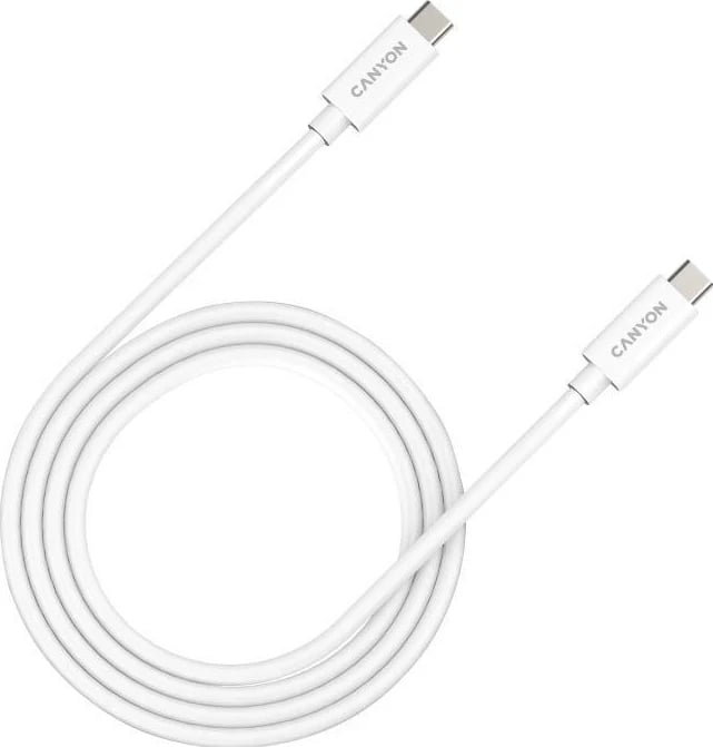 Kabllo Canyon UC-44 USB-C në USB-C, 1m, e bardhë