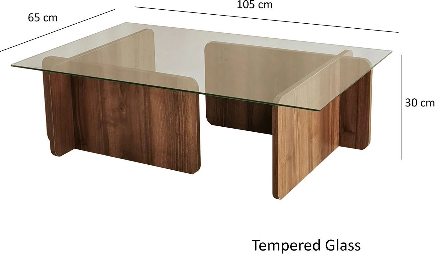 Tavolinë kafeje Hanah Home, Escape, ngjyrë arre