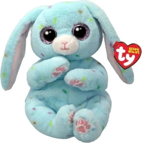 Lepurush pelushi TY Beanie Bellies, 15 cm, kaltër