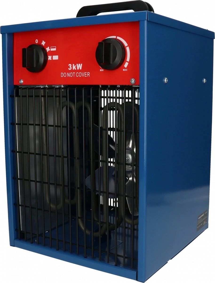 Ngrohës elektrik, Blaupunkt EH9010, 3000 W, termostat i rregullueshëm, 3 nivele, IPX4, blu