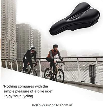 Mbulesë xheli për sedilje biçiklete Rockbros LF047-B, madhësia L, e zezë