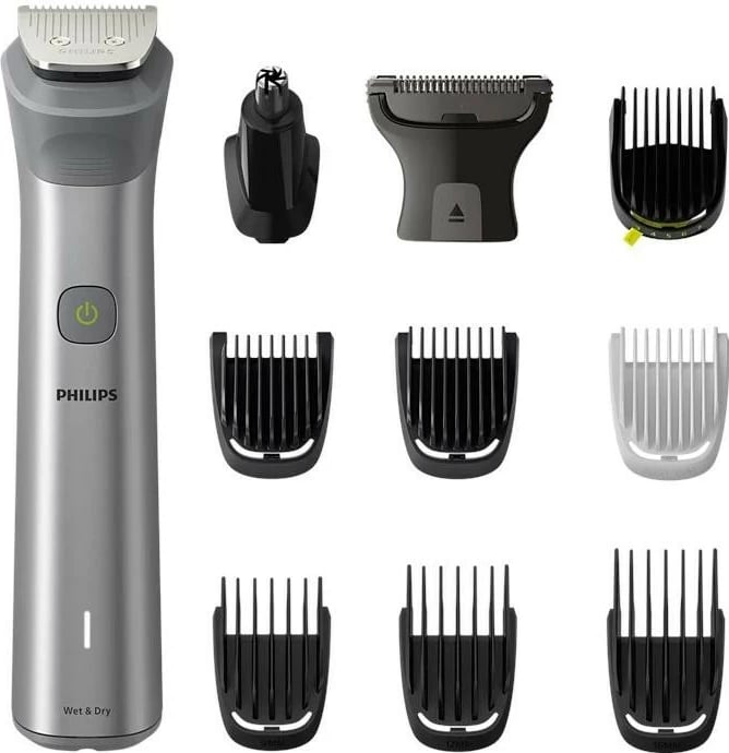 Trimer Philips Multigroom 5000 MG5930/15, argjendtë
