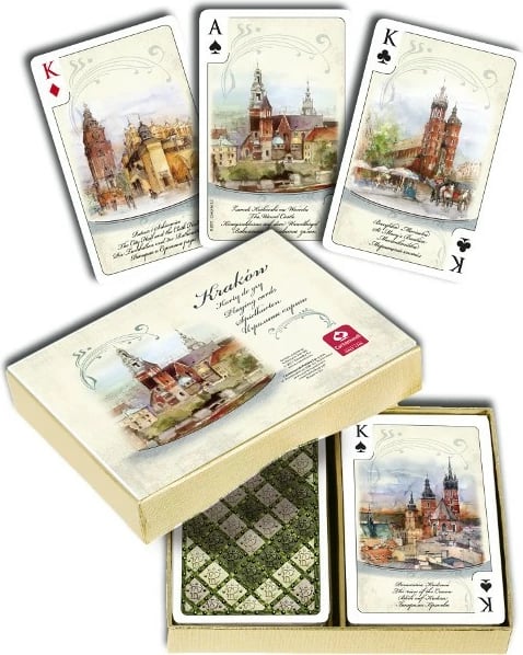 Letra loje Cartamundi Kraków Cards Watercolors, 2 x 55 fletë, set