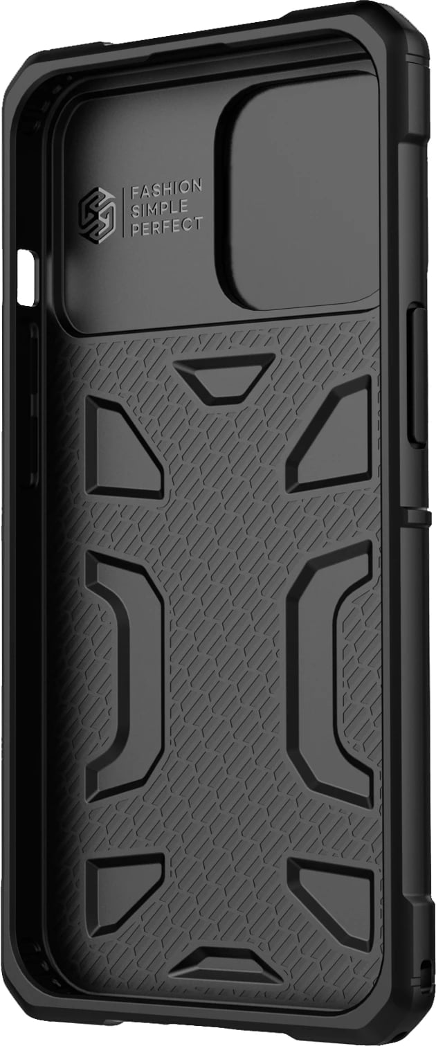 Mbështjellës Nillkin Adventurer Case për iPhone 13 Pro, me kapak kamere, i zi