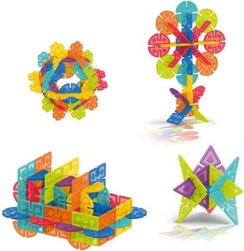 Set blloqe ndërtimi ASKATO Little Genius, 224 elemente, shumëngjyrëshe