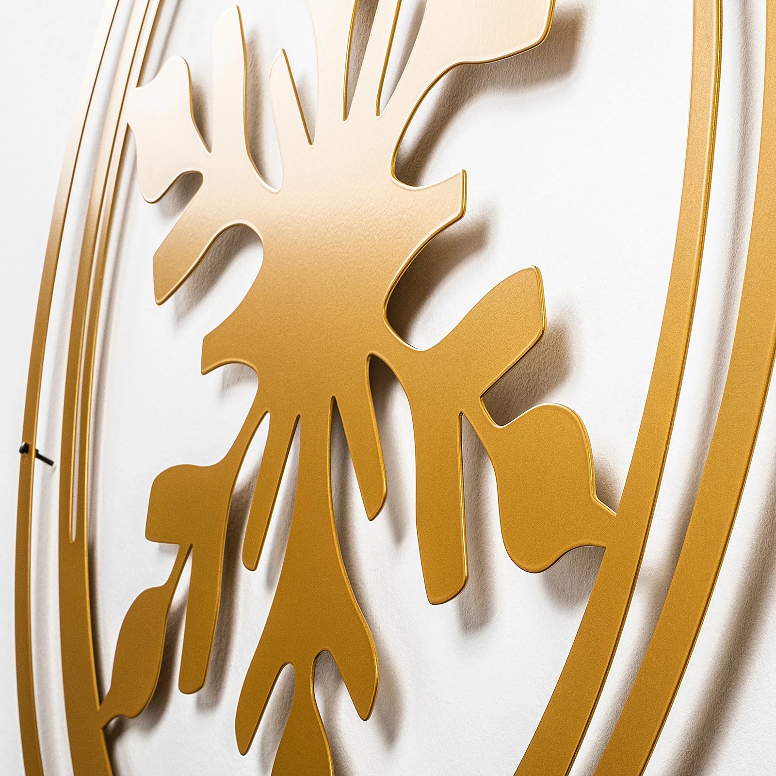 Aksesor dekorativ metalik për mur, Wallity, ngjyrë ari, XMASGOLD - 020