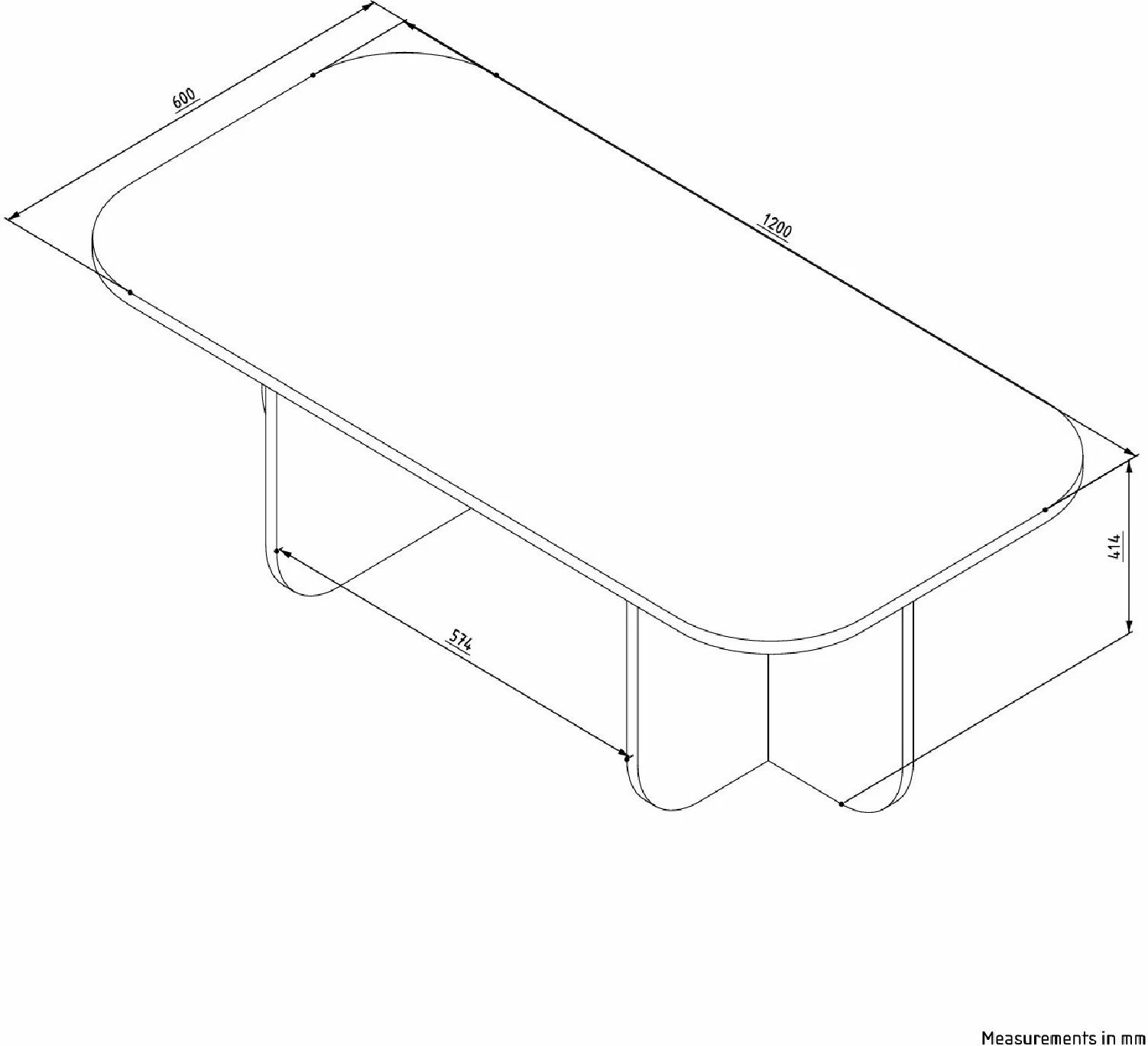 Tavolinë e ulët Skye Decor, ngjyrë travertin, Becaj