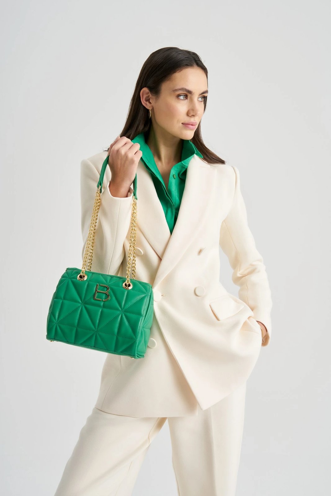 Çantë shpatullash Lucky Bees, e gjelbër, 391