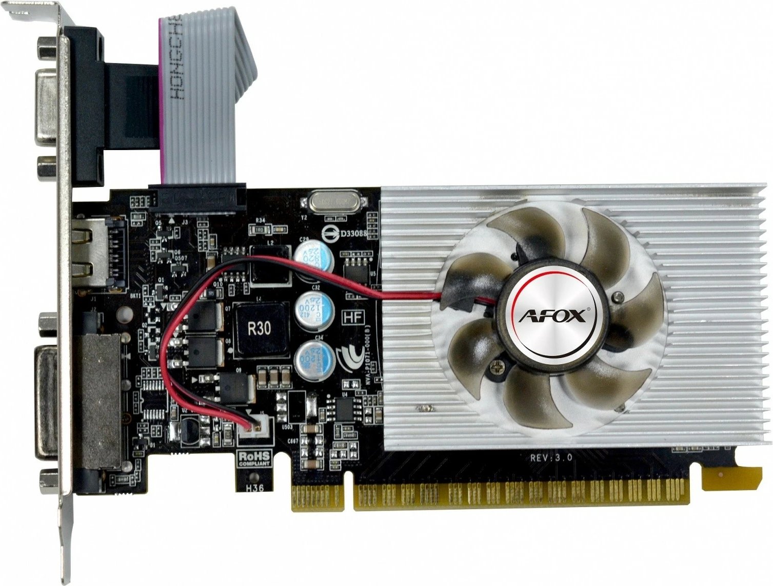 Kartë grafike AFOX GeForce GT220, 1GB DDR3, 64-bit, HDMI DVI VGA, Low Profile