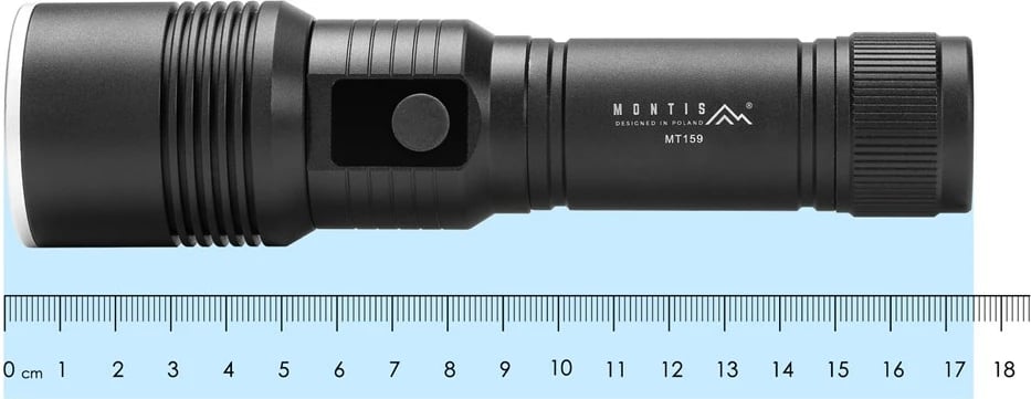 Llambë dore Montis MT159, LED, 3000 mAh, alumini, e zezë