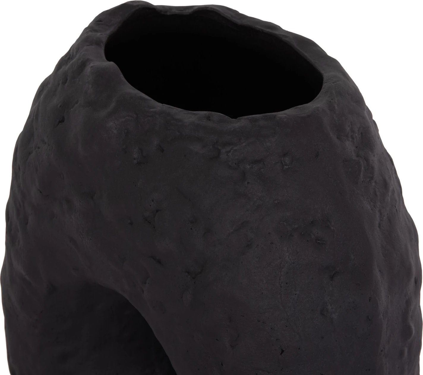 Vazo dekorative tavoline NAMENTIS, terrakotë, ngjyrë e zezë, FH4673.01L, 26.5x16x36.5cm