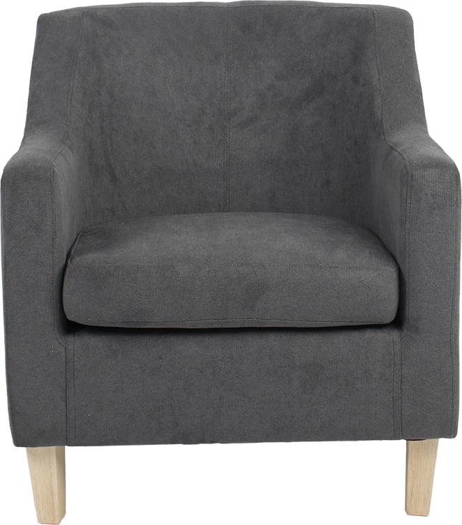 Fotel Joyful, material anthracite-natyral, 71x71x78cm