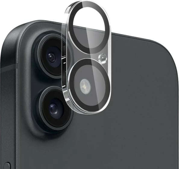 Xham mbrojtës për kamerë CRONG Lens Shield për iPhone 16 / iPhone 16 Plus, transparent