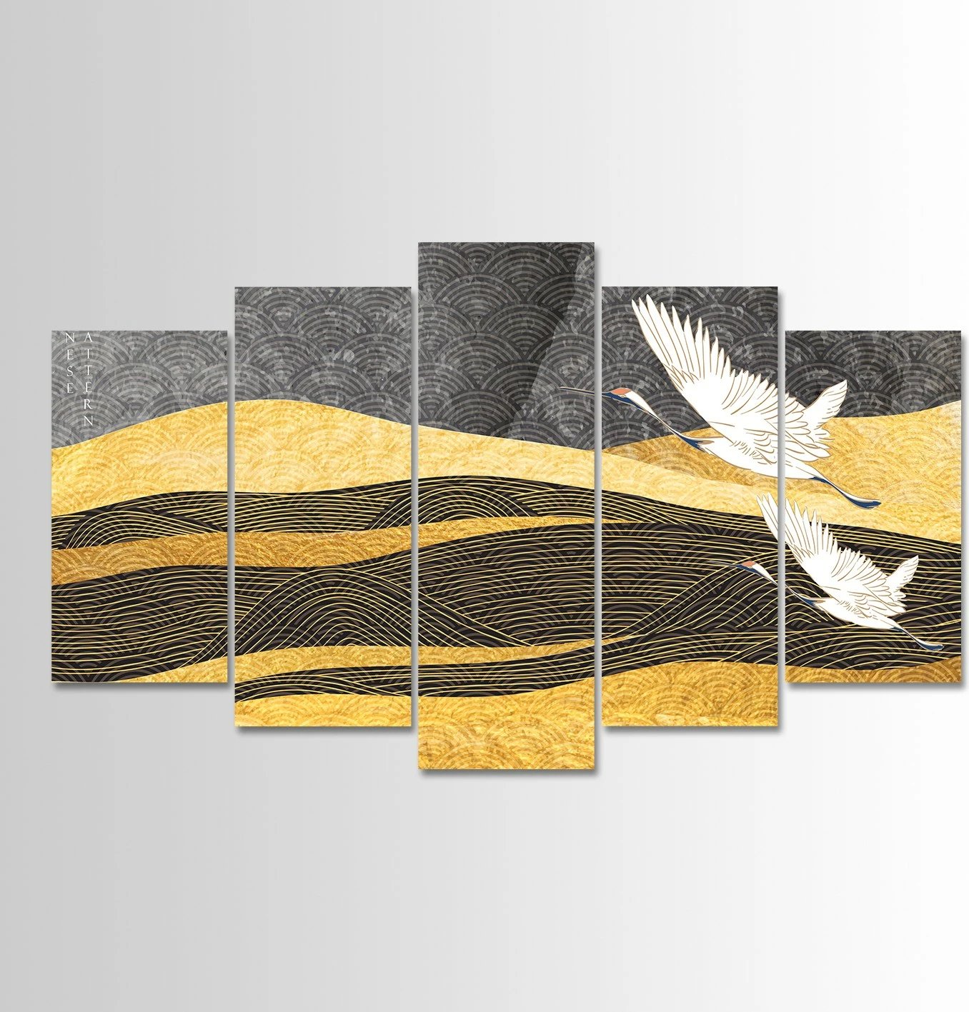 Pikturë dekorative MDF, 5 pjesë, Wallity, 100x60cm, shumëngjyrëshe