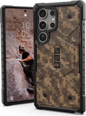 Mbështjellës UAG Pathfinder Magnet SE për Samsung Galaxy S24 Ultra, modul magnetik, moro kafe/gri