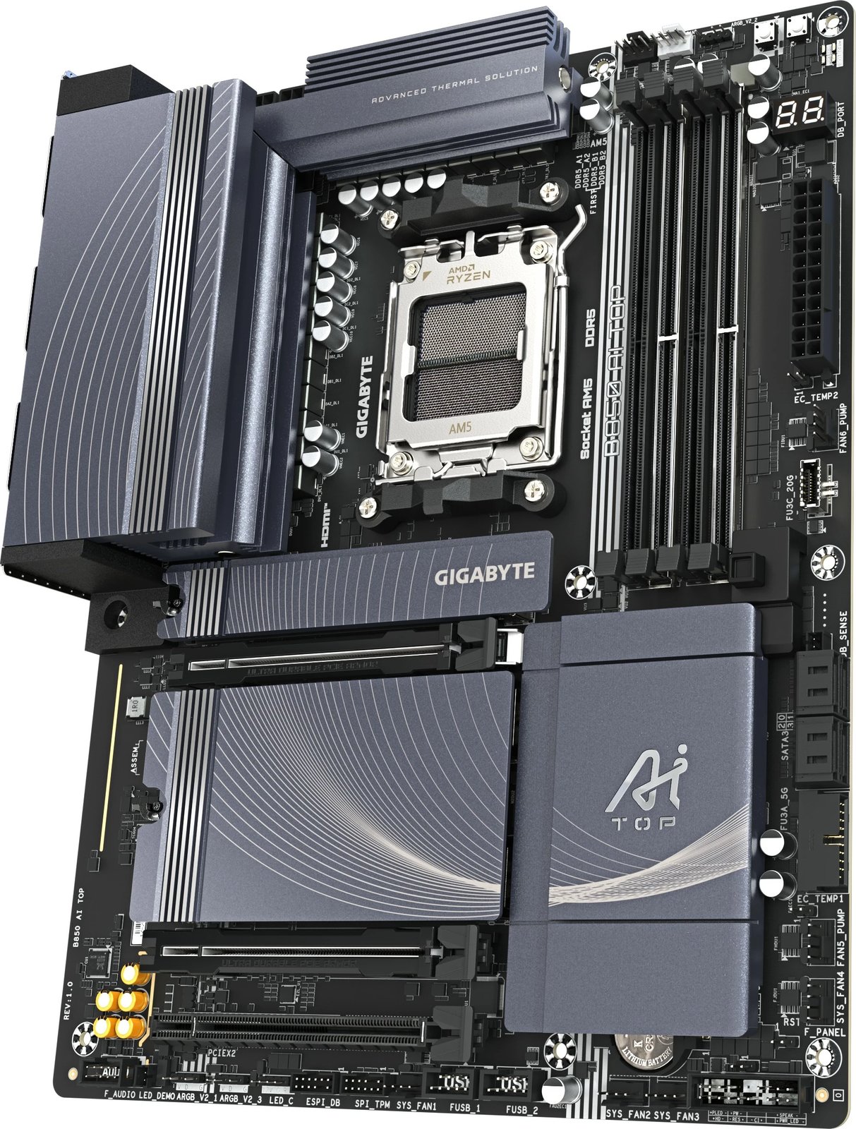 Pllakë amë Gigabyte B850 AI TOP, AM5