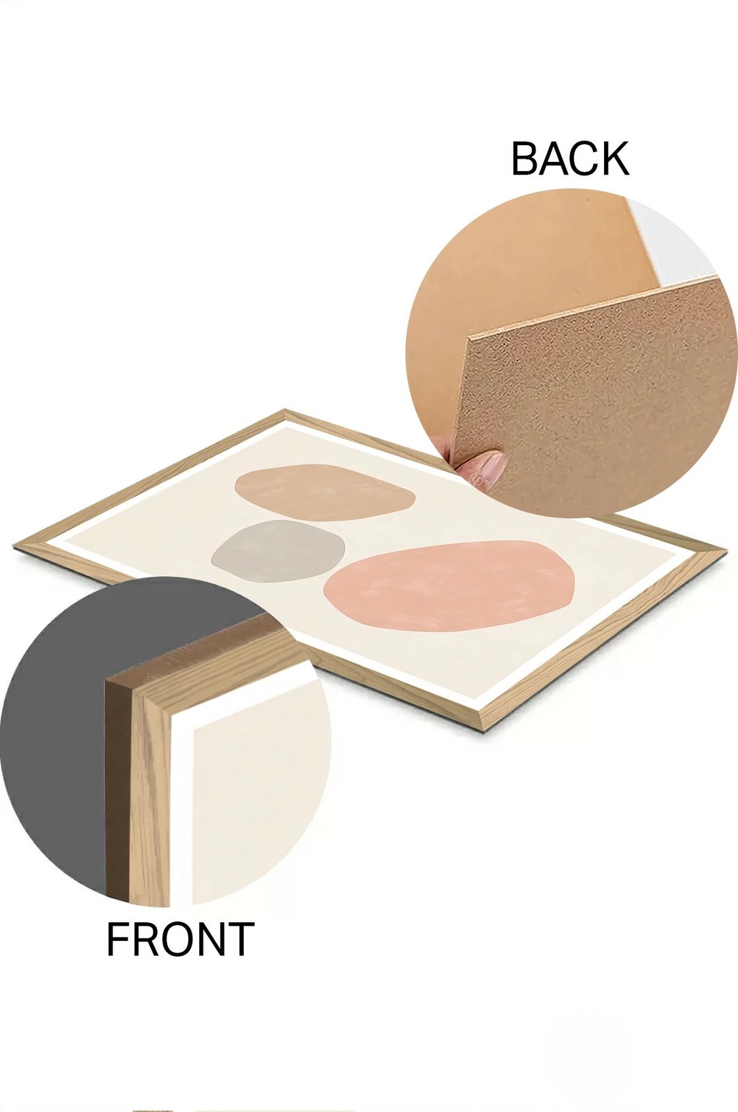 Pikturë dekorative Wallity, shumëngjyrëshe, Tekhammdf131, 33x48cm