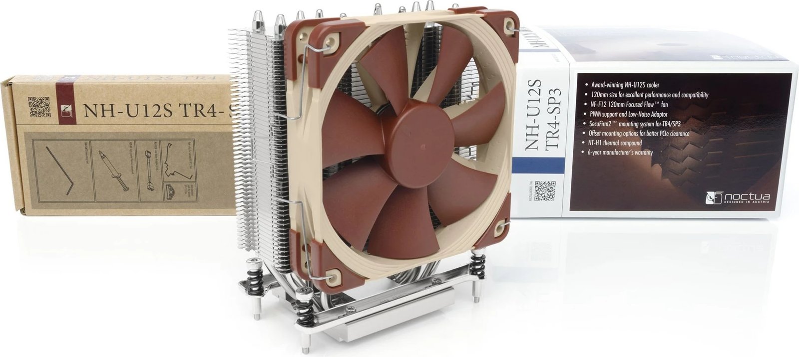 Ftohës procesori Noctua NH-U12S TR4-SP3, 12 cm, Alumin, Bezhë