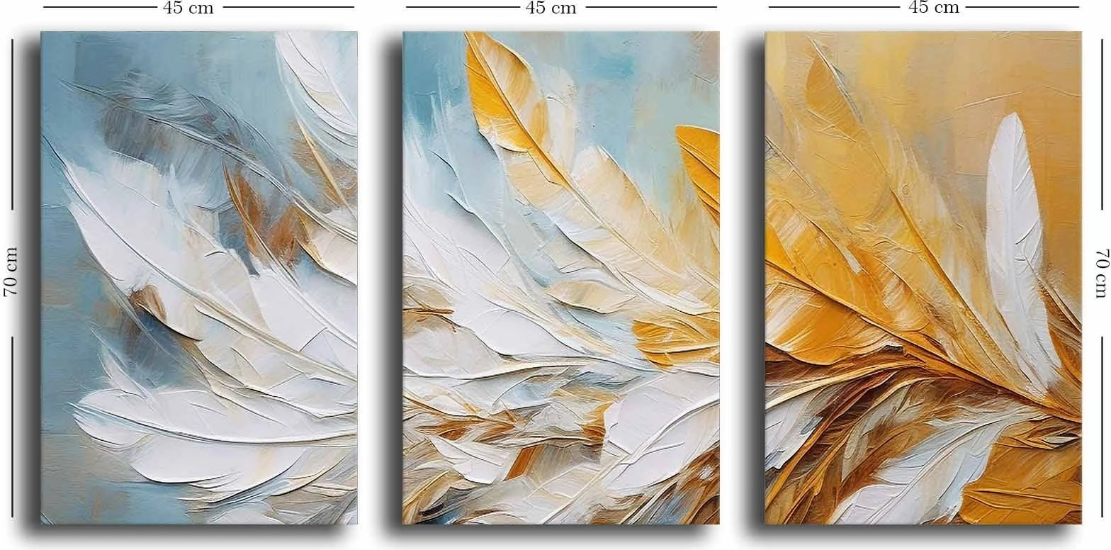 Pikturë dekorative në kanavacë (3 copë), Wallity, 3P4570GSC-017