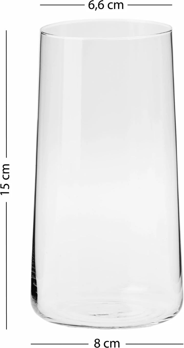 Set gotash xhami (4 copë), Hermia Concept, Avantgarde 520, transparent