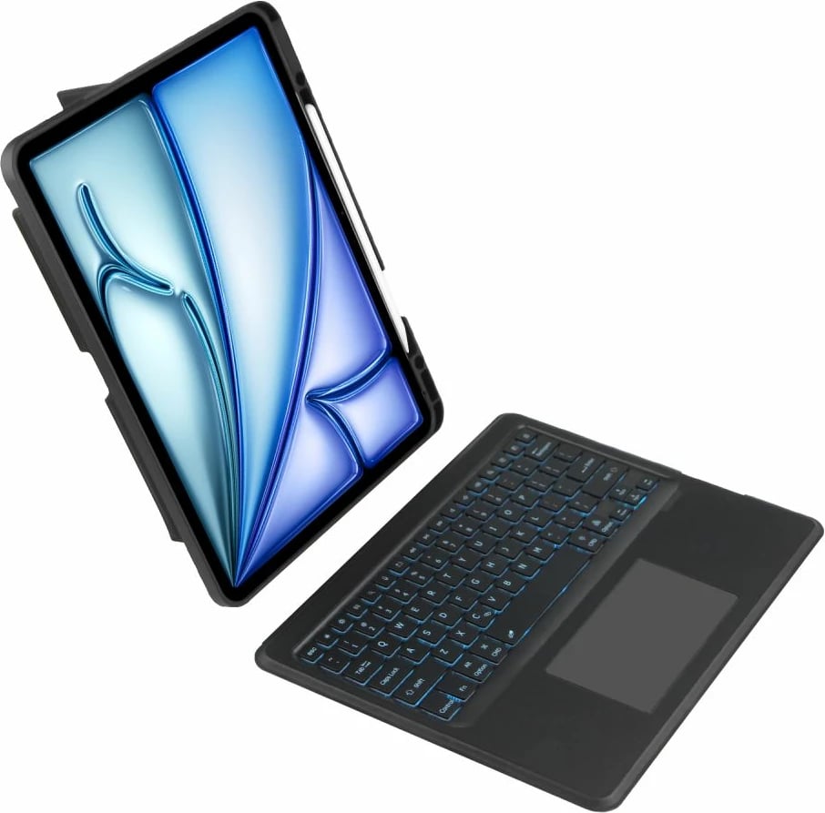 Mbështjellës me tastierë Tech-Protect SC Mag Pen për iPad Air 13" (2024), i zi, me touchpad