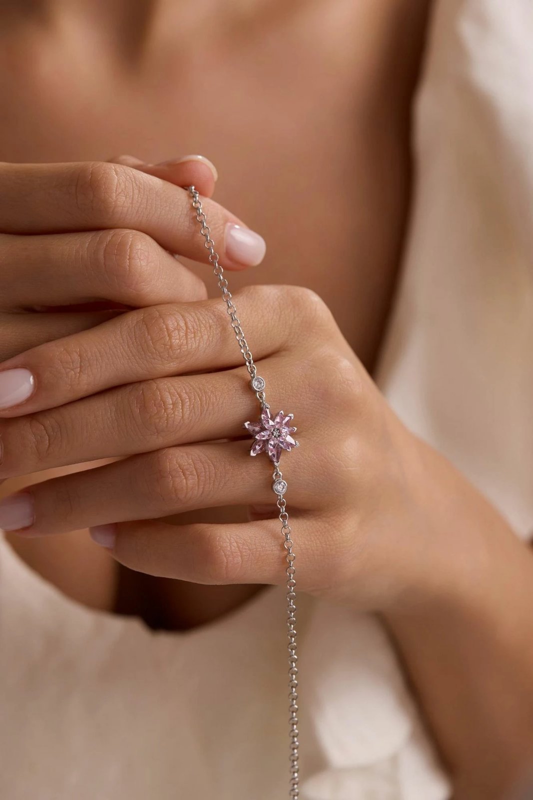 Byzylyk argjendi, ngjyrë argjendi dhe rozë, Jumeon, NRZ1000465