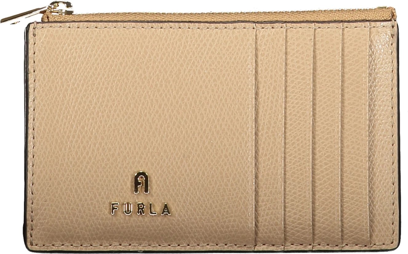 Portofol FURLA Camelia M Zipped Card femra, bezhe