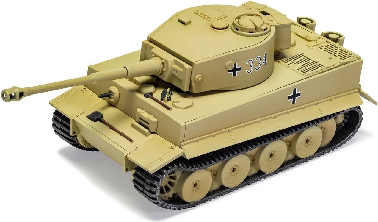 Set model plastik Airfix Tiger I 1:72, 39 pjesë, me ngjyra dhe ngjitës