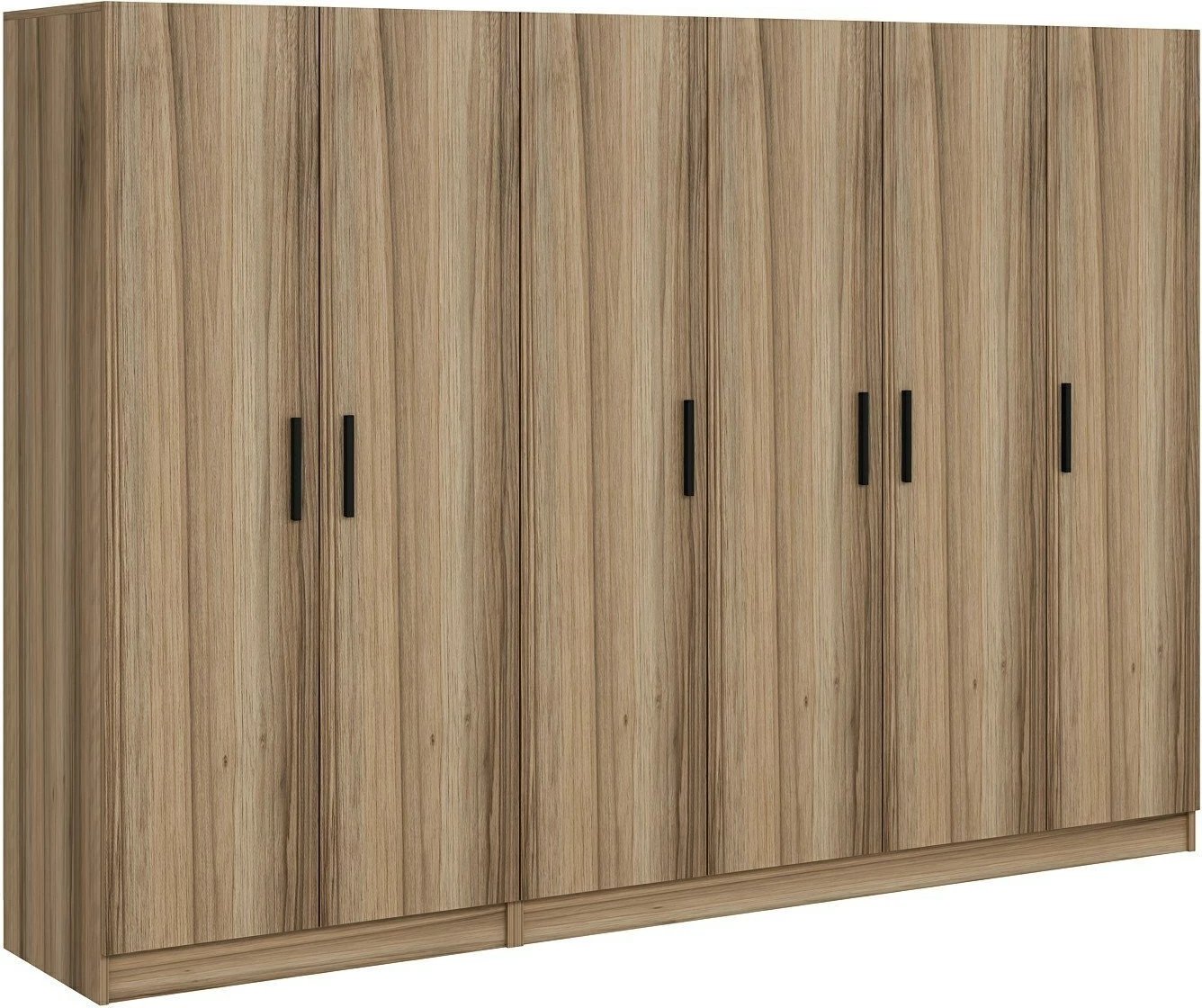 Dollap garderobe Skye Decor, ngjyrë dore, 270x210x52cm, 8 pjesë