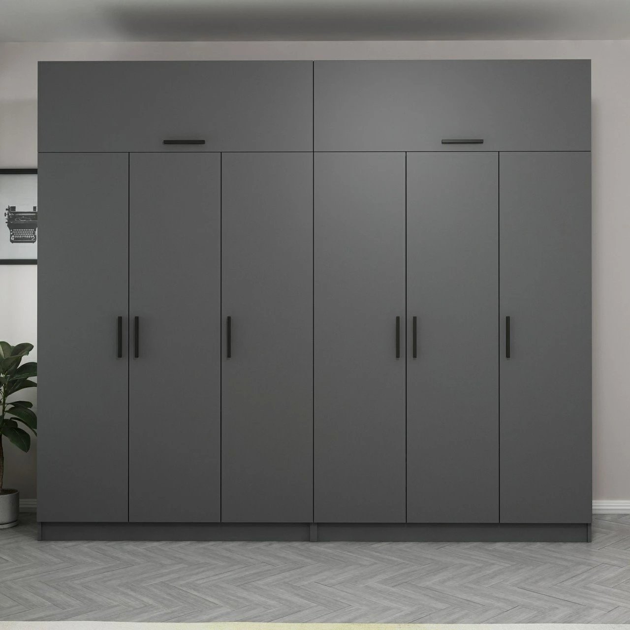 Dollap Skye Decor, ngjyrë antracit, 5267