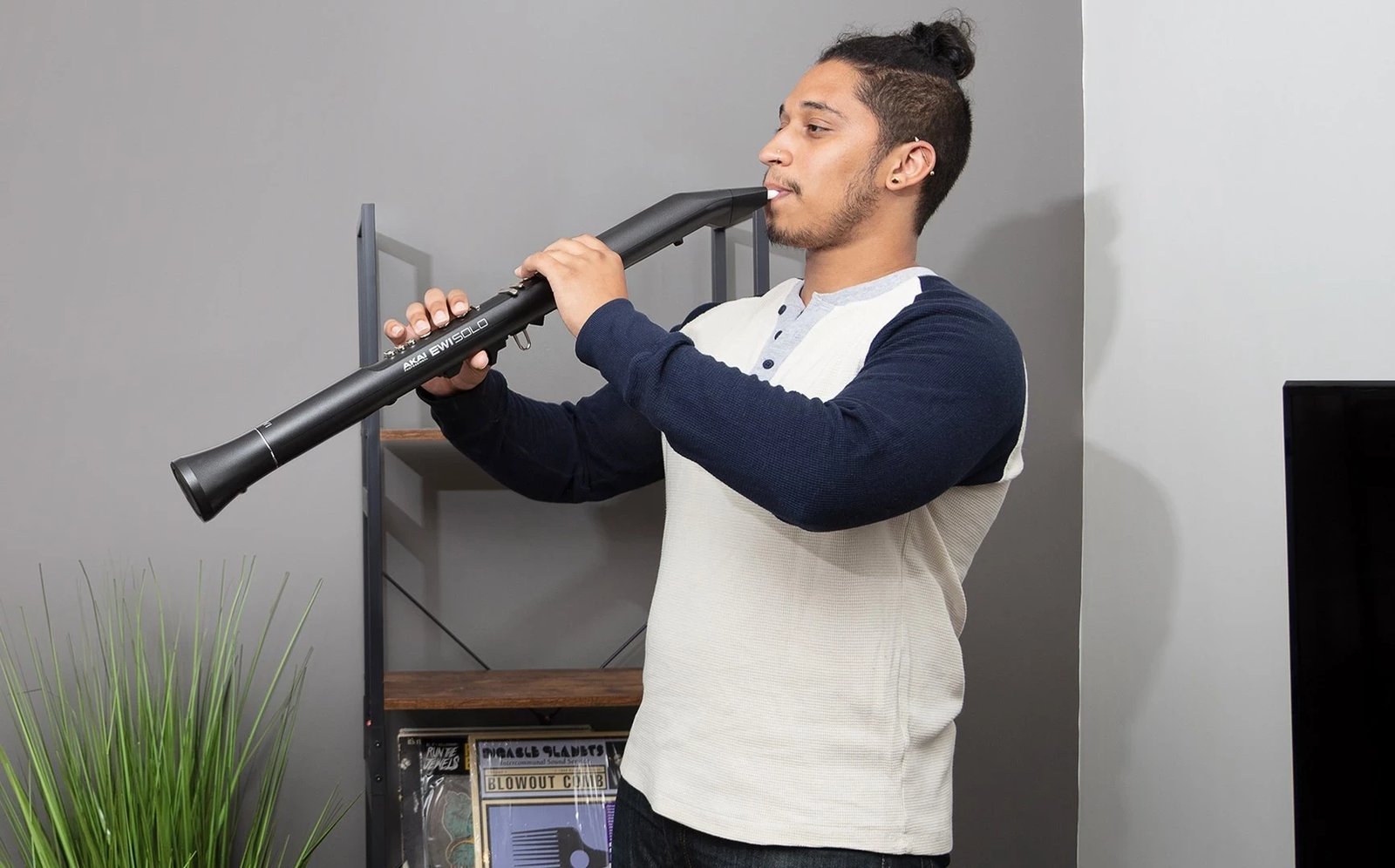 Instrument Frymor Elektronik AKAI EWI SOLO, USB MIDI, Ngjyrë e Zezë