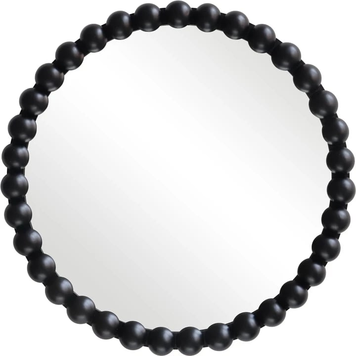 Pasqyrë muri Specio, dru i zi, Φ60x4.5cm