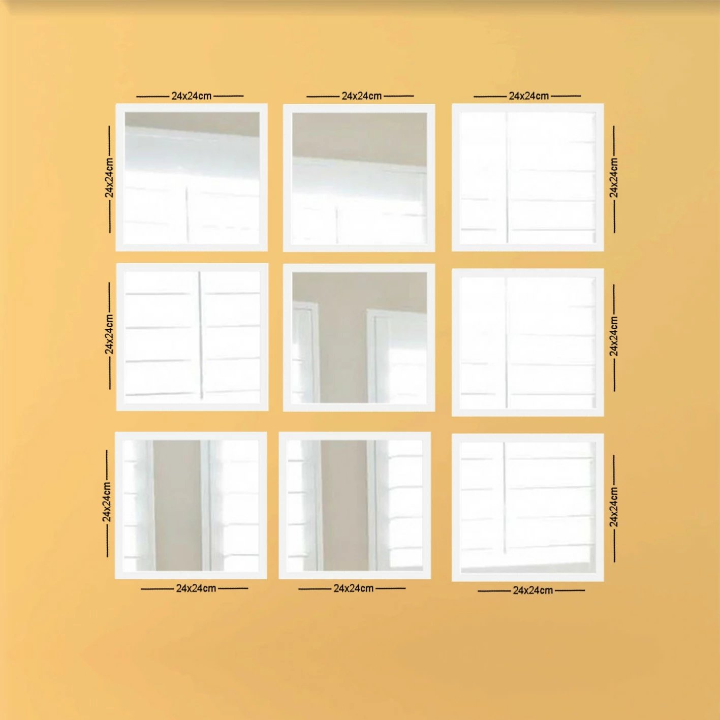 Set pasqyrash (9 copë), Wallity, SETAYNA_073