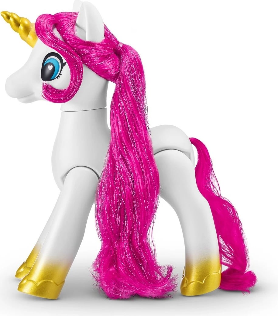 Set figurina unicorn Sparkle Girlz ZURU, 12 copë, plastikë, rozë/vjollcë
