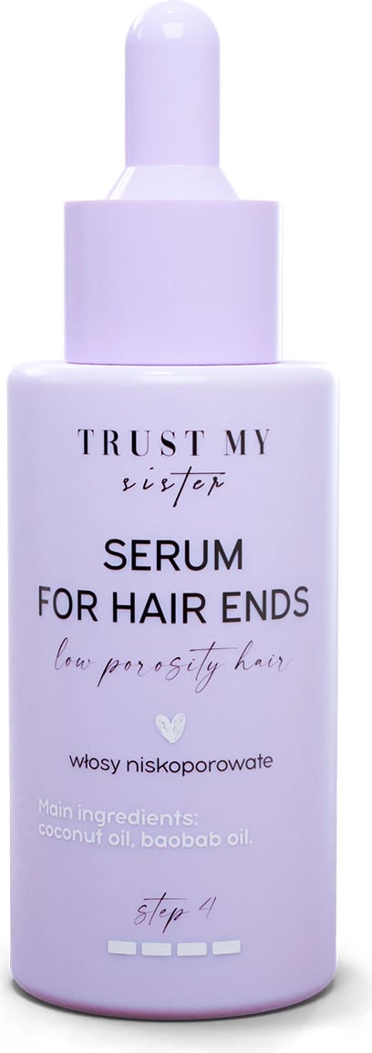 Serum për maja të flokëve për femra Trust My Sister për flokë me porozitet të ulët, 40ml