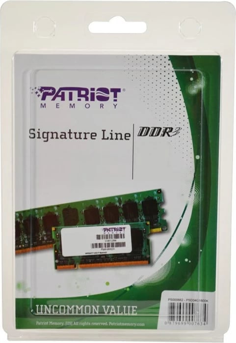 RAM memorie Patriot Memory, 8 GB, 1600 MHz