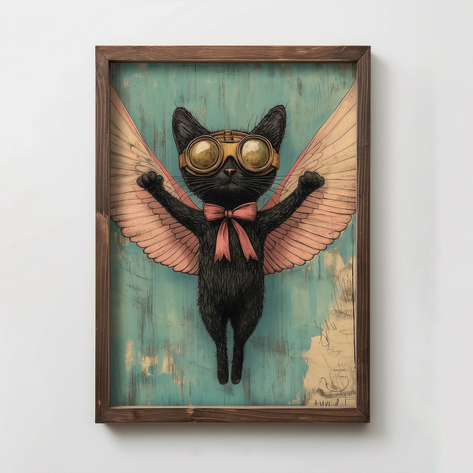 Pikturë dekorative me kornizë MDF, Wallity, TUN031-L, shumëngjyrëshe, 35x47x2 cm