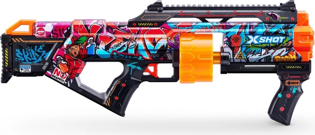 Blaster lodër ZURU X-Shot SKINS-LAST STAND, 16 shigjeta, multicolor